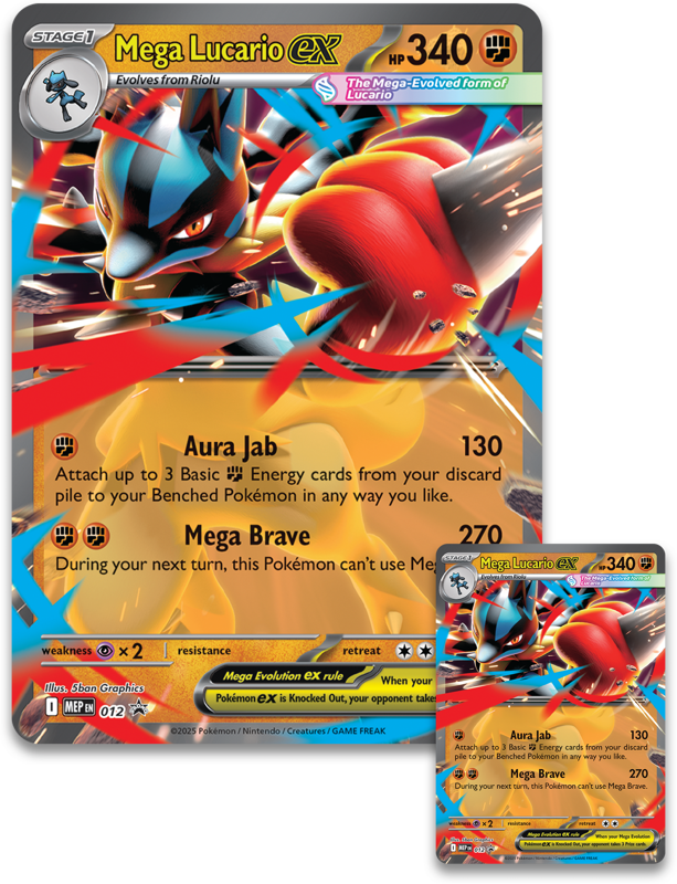 Pokemon - Mega Evolution - Mega Lucario ex Figure Collection Box