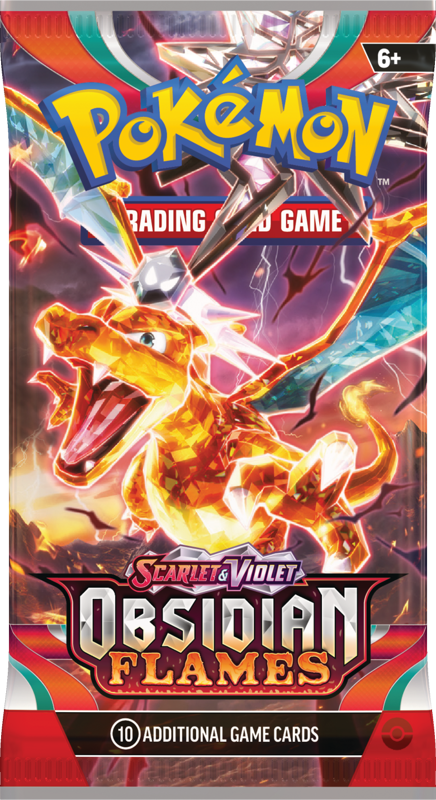 Pokemon Scarlet & Violet Obsidian Flames: Booster Pack (10 Cards)