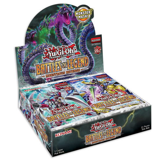 Yu-Gi-Oh! Sealed Booster Box Battles of Legend: Monstrous Revenge (24 Packs)