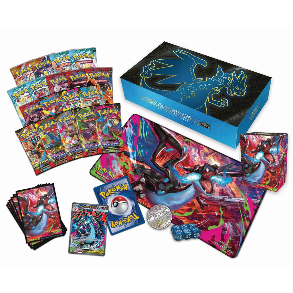 Pokemon - Mega Evolution - Phantasmal Flames - Mega Charizard X ex - Ultra Premium Collection