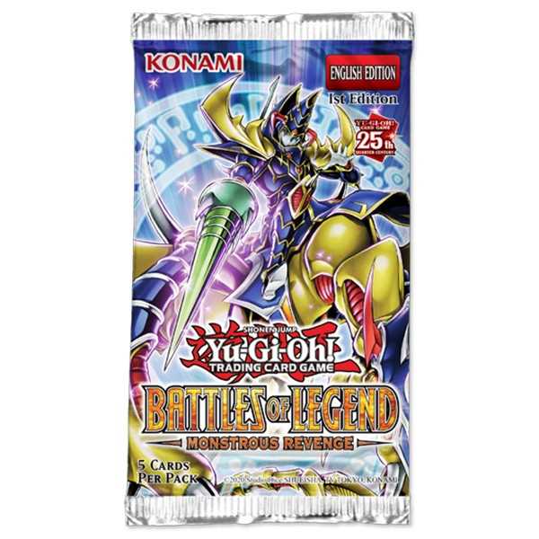 Yu-Gi-Oh! Sealed Booster PACK Battles of Legend: Monstrous Revenge (5 Cards)