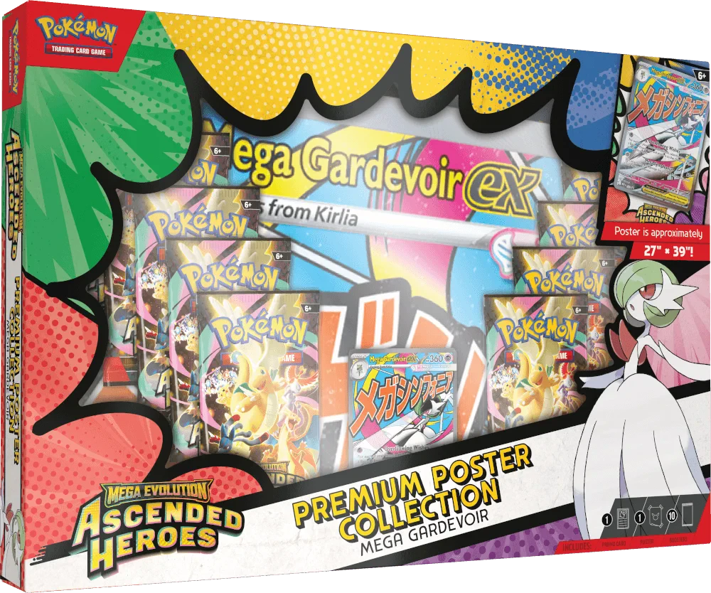 Pokemon Mega Evolution - Ascended Heroes - Mega Gardevoir - Premium Poster Collection Box