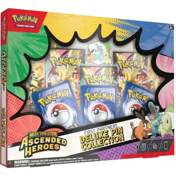 Pokemon - Mega Evolution - Ascended Heroes - First Partners Deluxe Pin Collection Box