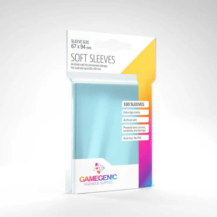 Gamegenic - Clear Soft Sleeves 100ct