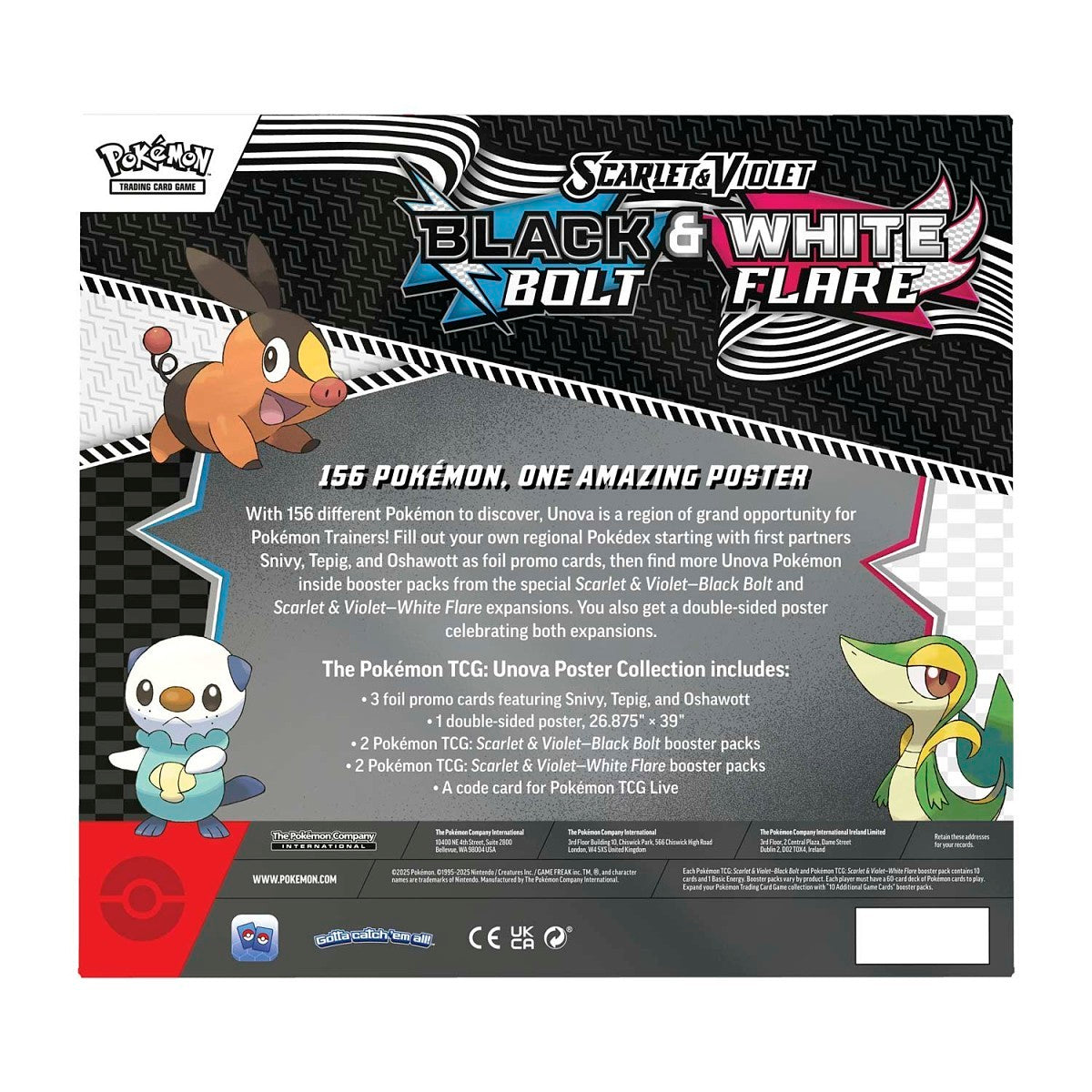 Pokemon TCG: Unova Poster Collection – Black Bolt & White Flare