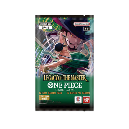 One Piece Card Game: Sealed Booster Box (24 Packs) - Legacy Of The Master OP12