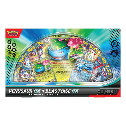 Pokemon - Scarlet & Violet - Venusaur ex & Blastoise ex - Premium Collection Box