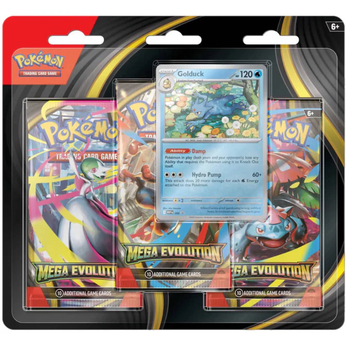 Pokemon - Mega Evolution - Psyduck / Golduck - 3-Pack Blister