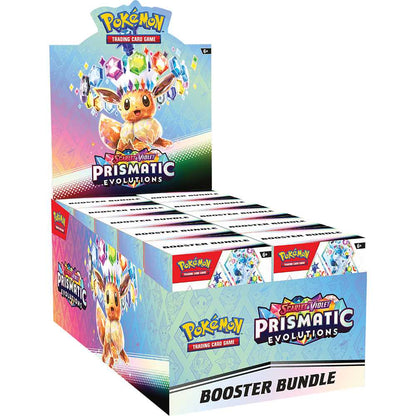 Pokemon TCG: Scarlet & Violet 8.5 – Prismatic Evolutions - Sealed Booster Bundle Display Case (10 bundles)